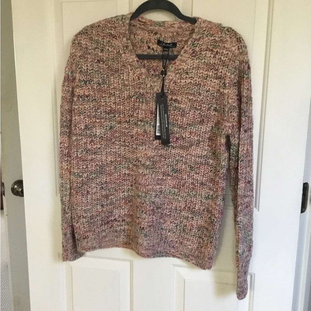 CharlieB V-Neck Sweater/ New with Tags